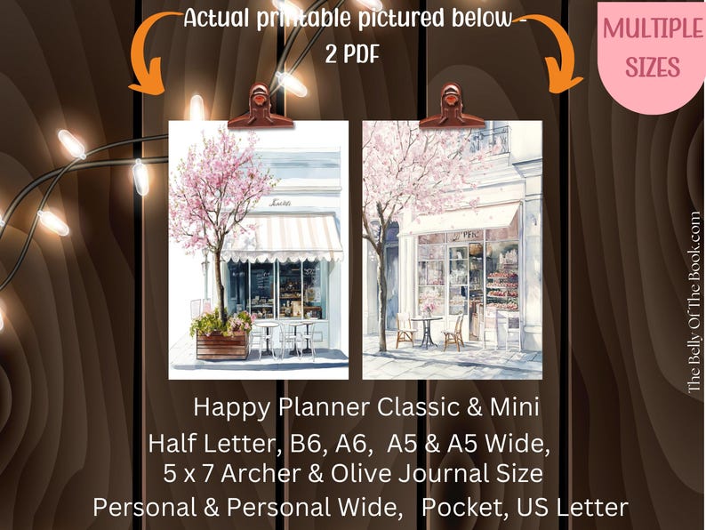 Printable Cozy Cafe Planner Dashboard - Bundle Pack, Various Sizes - Etsy