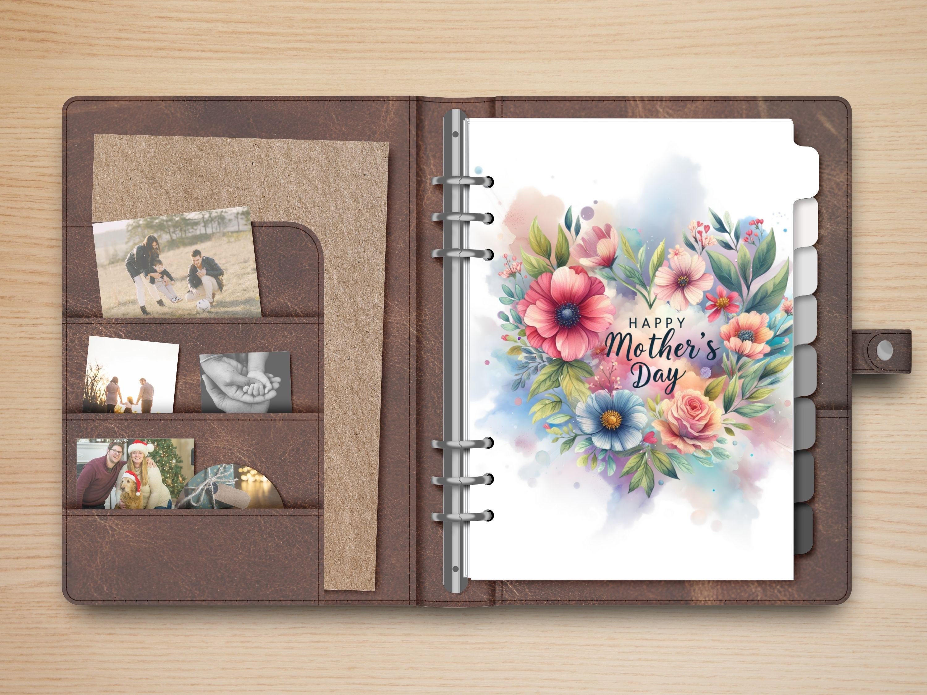 Mother's Day Printable Planner Dashboard Set 6 Lovingly Inspired ...