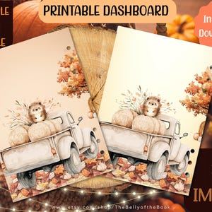 Hello Fall Planner Dashboards : lot de fleurs d&#39;été (téléchargement numérique)