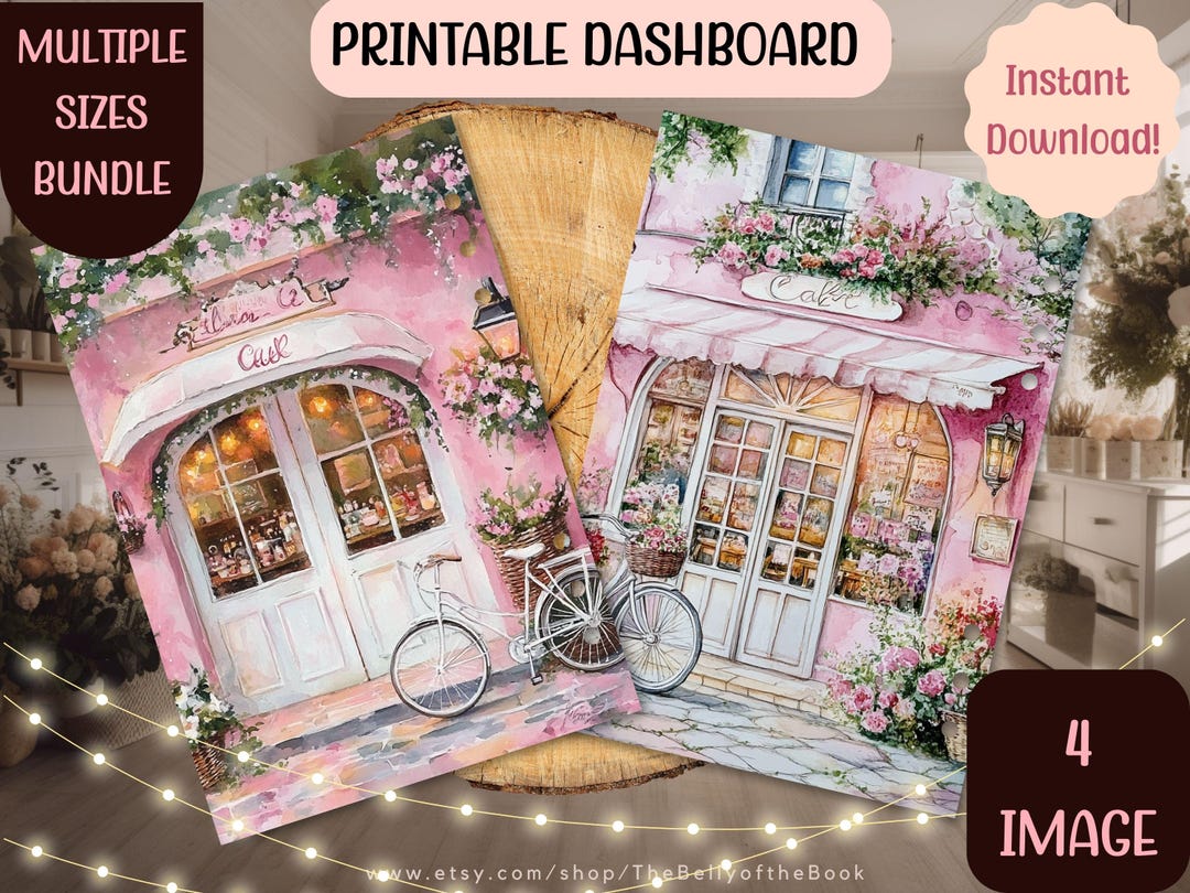 Floral Shop Printable Planner Dashboards: Multiple Sizes (instant ...