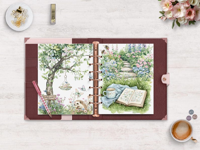 Cottage Garden Daydream Printable Dashboards – Set of 3 - Etsy