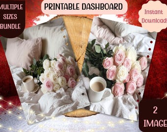 Blumen und Kaffee Thema Planner Dashboards - Variety Pack