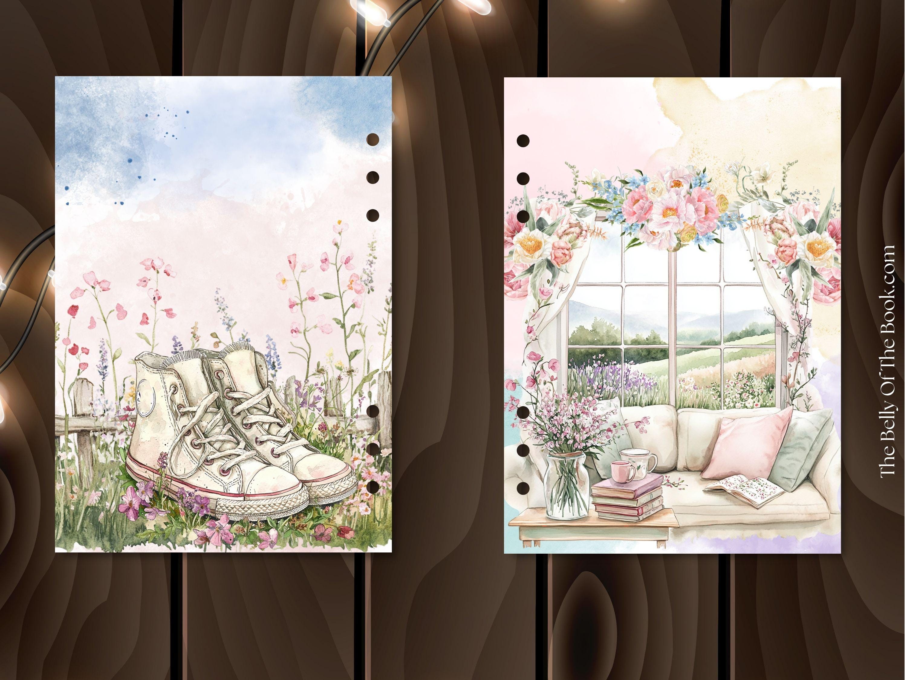 Spring Planner Dashboard: Floral Printable Inserts (digital Download ...