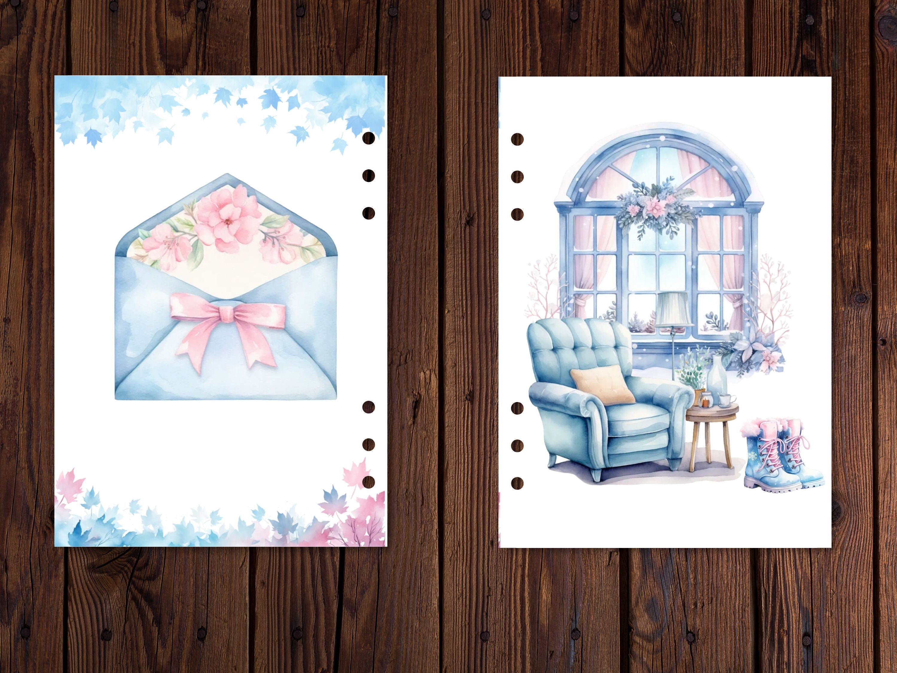 Winter Wonderland Dashboard Planner Printable | Cozy Window Scene ...