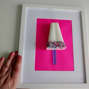 Resin Popsicle, Popsicle Wall Art, Pop Art, 3-D Art, Popsicle Decor, Wall, 3-D, Popsicle, Resin, Sculpture
