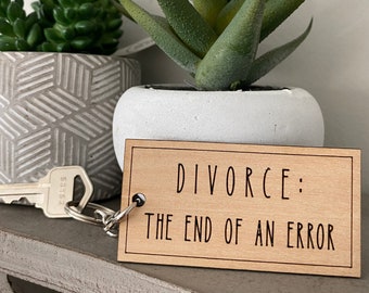 Divorce Gift, Divorce The End of An Error, Funny Divorce Gift, Friend Divorce Present, Divorcee Gift, Funny Gifts for Divorce, Divorce Party