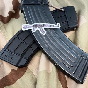 AK-47 3 Pack Ammo Can Water Bottle Sticker