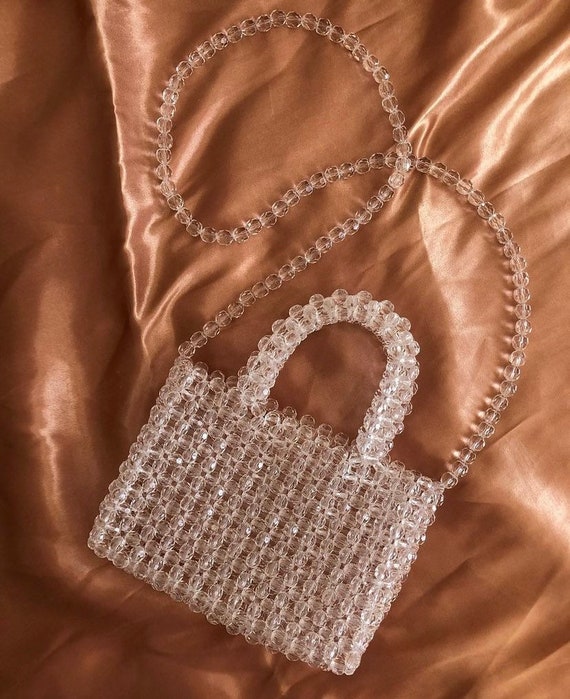 Bead Bag/crystal Bead Bag/bead Shoulder Bag/women Bead Etsy