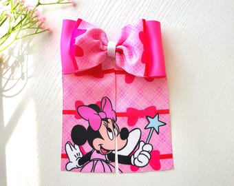 Minnie Mouse Inspired Hair Bow Scrunchie | Toddler Disney Hair Bows