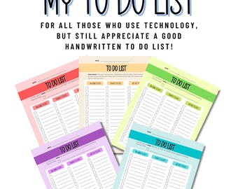 Printable To-Do List Template for Goodnotes and Notability Editable Planner To Do Simple Daily Task