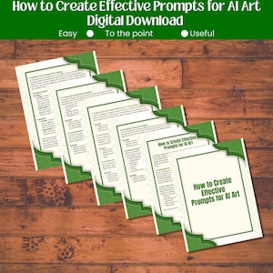 How to Create Effective Prompts for AI Art Digital Download How to Guide