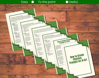 How to Create Effective Prompts for AI Art Digital Download How to Guide