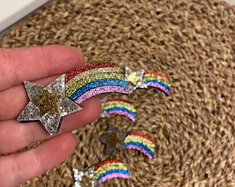 Rainbow brooch / clothing brooch /