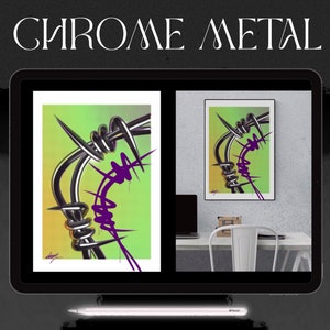 Procreate Stamps Brush-set Metal