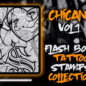 Procreate Tattoo Stamps CHICANO ART COLLECTION vol 1
