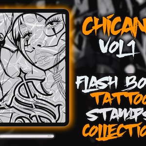 Procreate Tattoo Stamps CHICANO ART COLLECTION vol 1