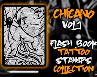 Procreate Tattoo Stamps CHICANO ART COLLECTION vol 1
