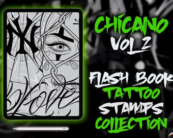 Procreate Tattoo Stamps CHICANO ART COLLECTION vol 2