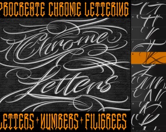 Procreate Complete Lettering Set 3D Stamps + Brush by Inkeasy Studio