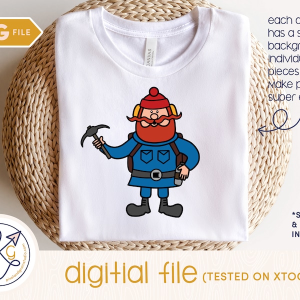 Christmas Rudolph Yukon Cornelius Layered SVG | Commercial use laser & cut ready svg file | DXF | Perfect for xTool, Glowforge, Cricut