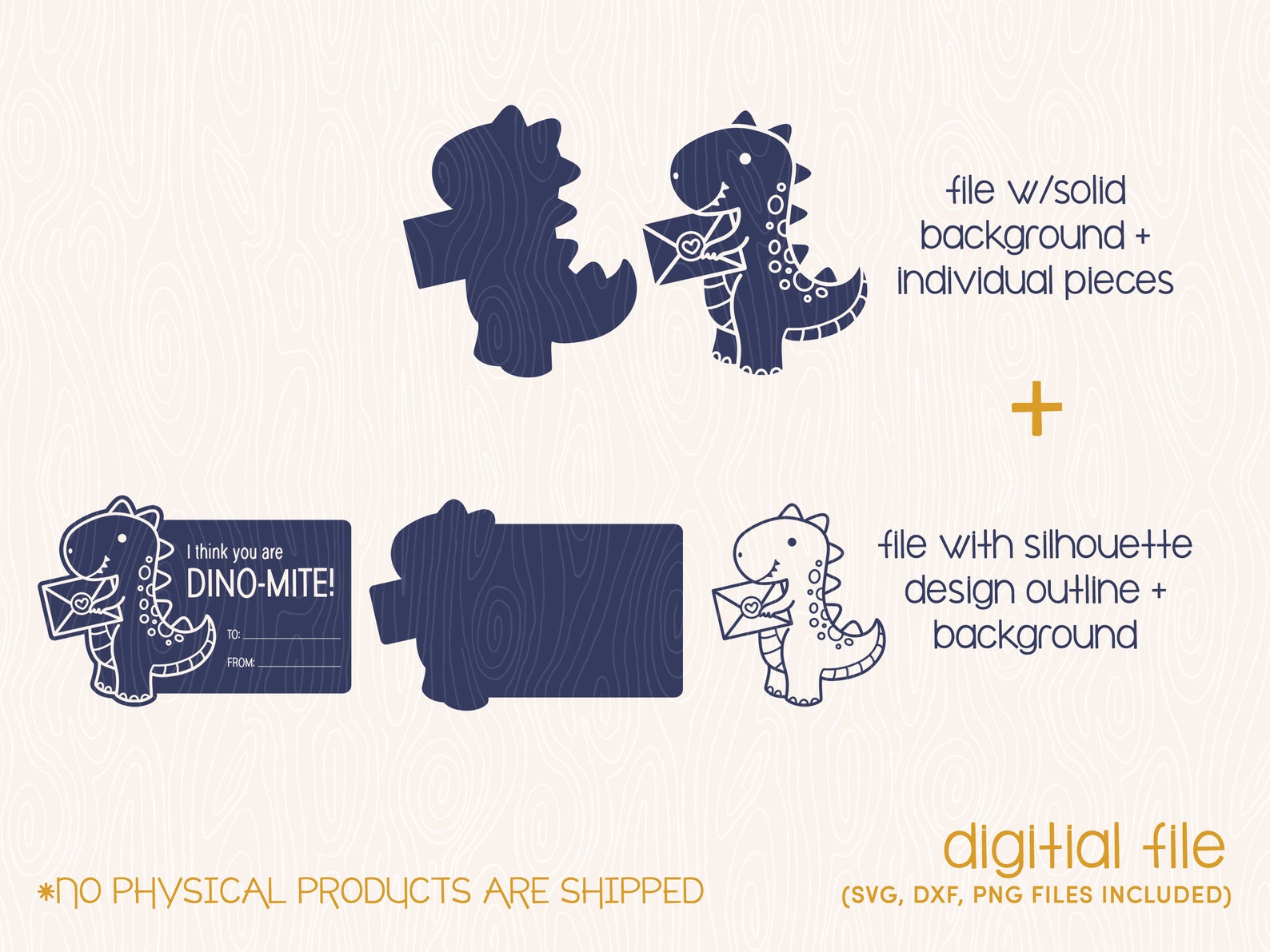 Cute Dino Pun Kids Valentine File Commercial Use Laser & Cut - Etsy