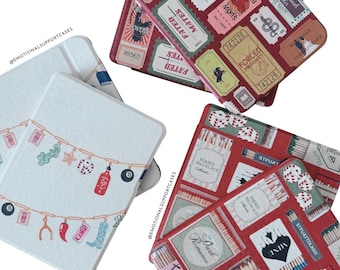 Kobo case / EReader romance book case/ kobo cool girl case/ tropes / charms/ match boxes/ magnetic kobo case