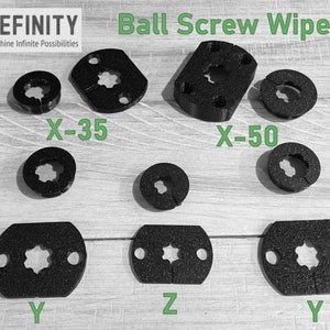 OneFinity CNC  Ball Screw Wipers COMPLETE SET image 1