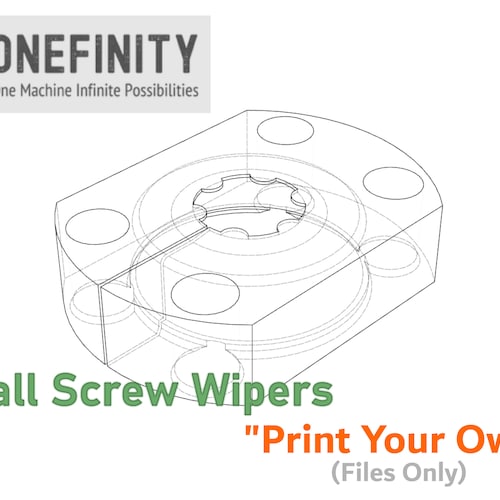 Onefinity CNC Ball Screw Wipers COMPLETE SET Etsy