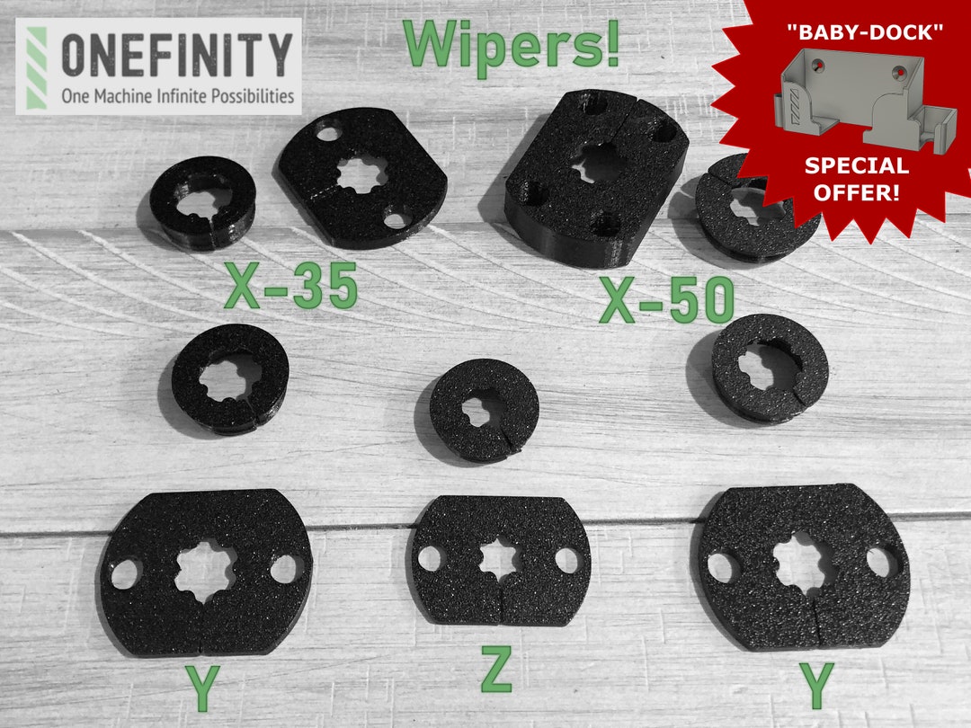 Onefinity CNC Ball Screw Wipers COMPLETE SET Etsy