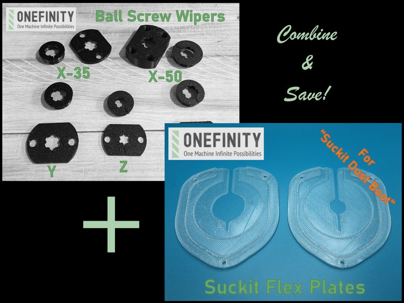 Onefinity CNC Ball Screw Wipers COMPLETE SET Etsy