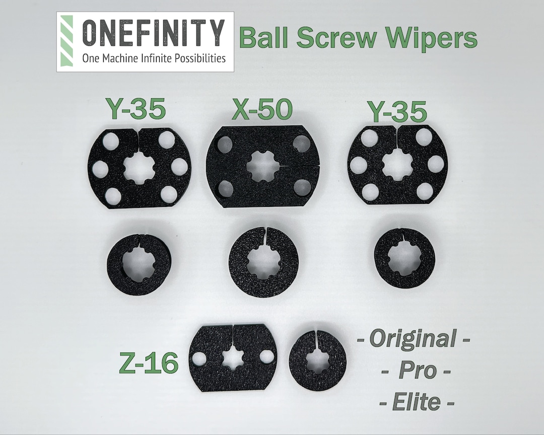 Onefinity CNC Ball Screw Wipers COMPLETE SET Etsy