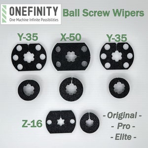 OneFinity CNC - Ball Screw Wipers COMPLETE SET!