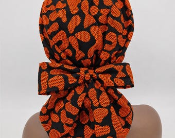 Adjustable  Satin Lined  Ponytail  Scrub Cap/Hat . Ankara Srup Cap.  Medical Scrup Hat, Surgical Cap.