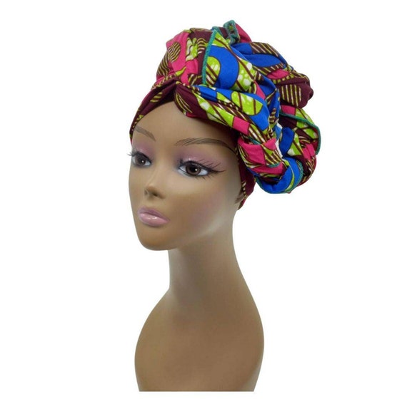 Turban African Headwrap Head Wrap Headwraps Ankara Headwraps Ankara scarf Ankara Fabric Not Pre-tied African Scarf