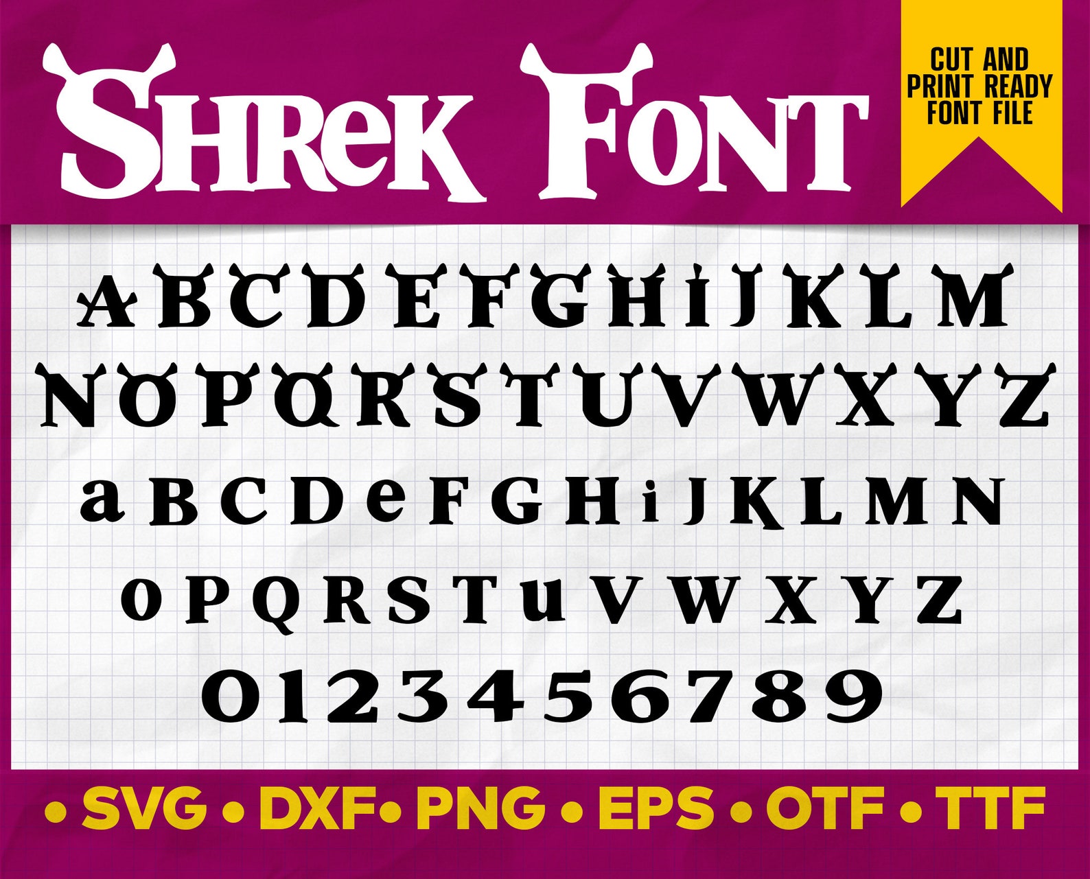 Shrek Font Shrek Svg Shrek Font Shrek Font Svg Shrek Etsy | Images and ...