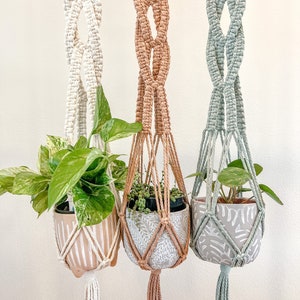 Macrame Plant Hanger | Twist Plant Hanger | Hanging Planter | Indoor Plant Hanger