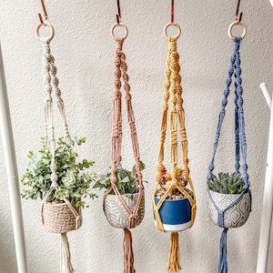 Macrame Plant Hanger | Twist Plant Hanger | Hanging Planter | Indoor Plant Hanger