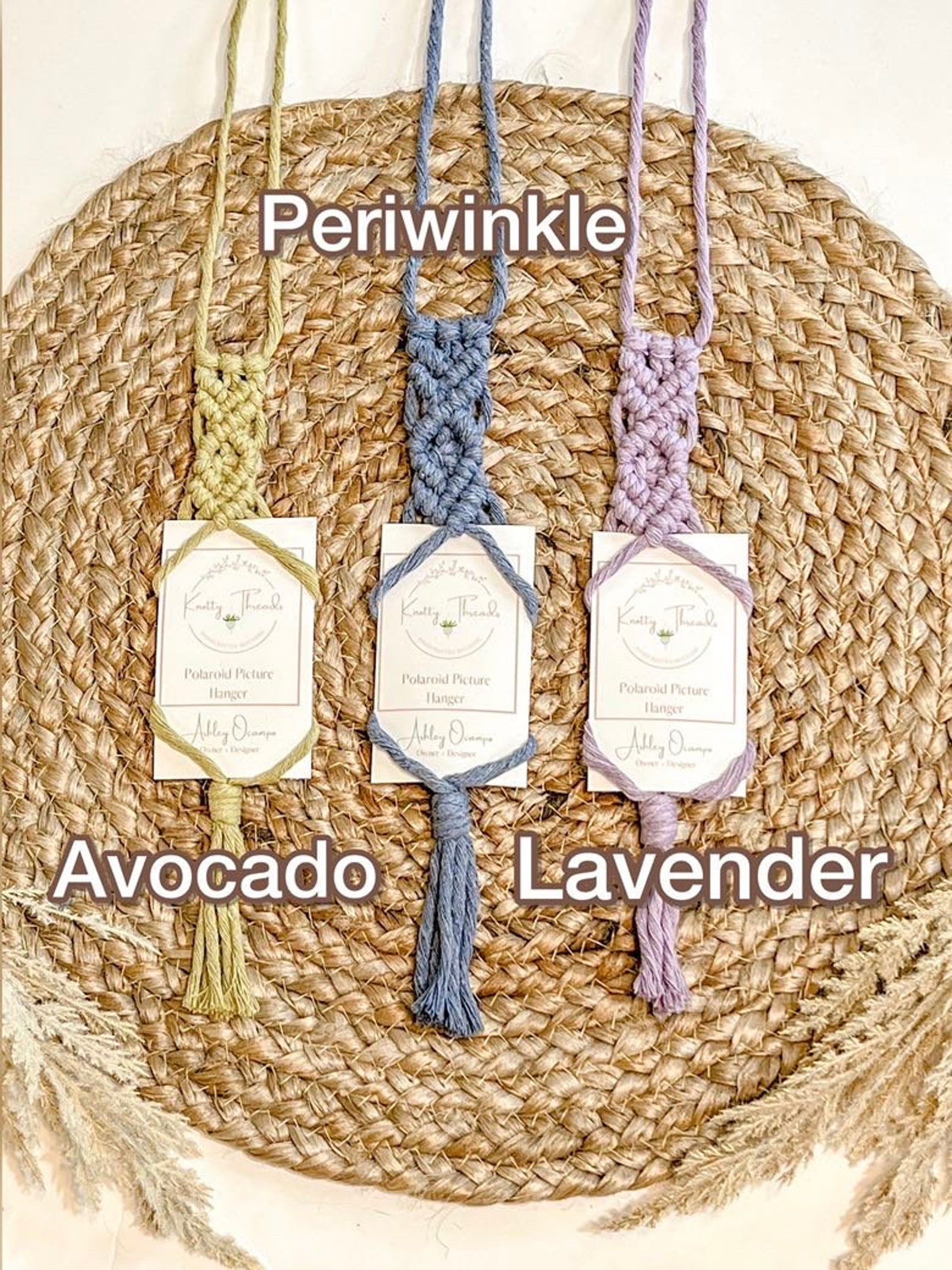 Polaroid Picture Hanger Car Charm Macrame Car Accessory Etsy