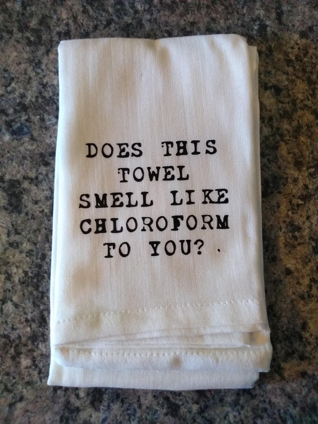 Does This Towel Smell Like Chloroform to You Flour Sack Kitchen Towel Etsy