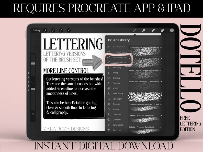 Dotello Procreate Dot Paint Brush Set Drawing Unique Etsy