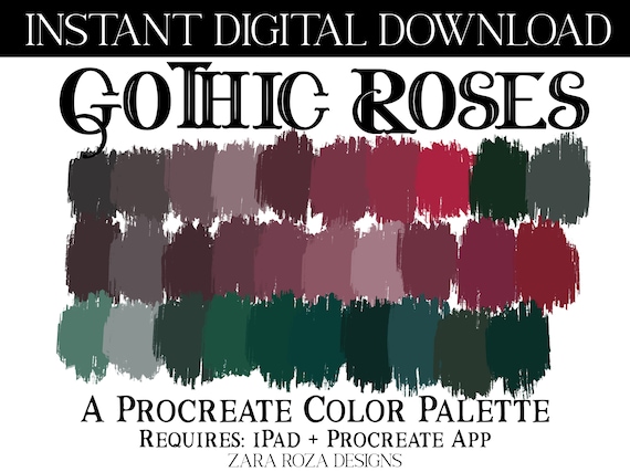 Goth on sale color palette