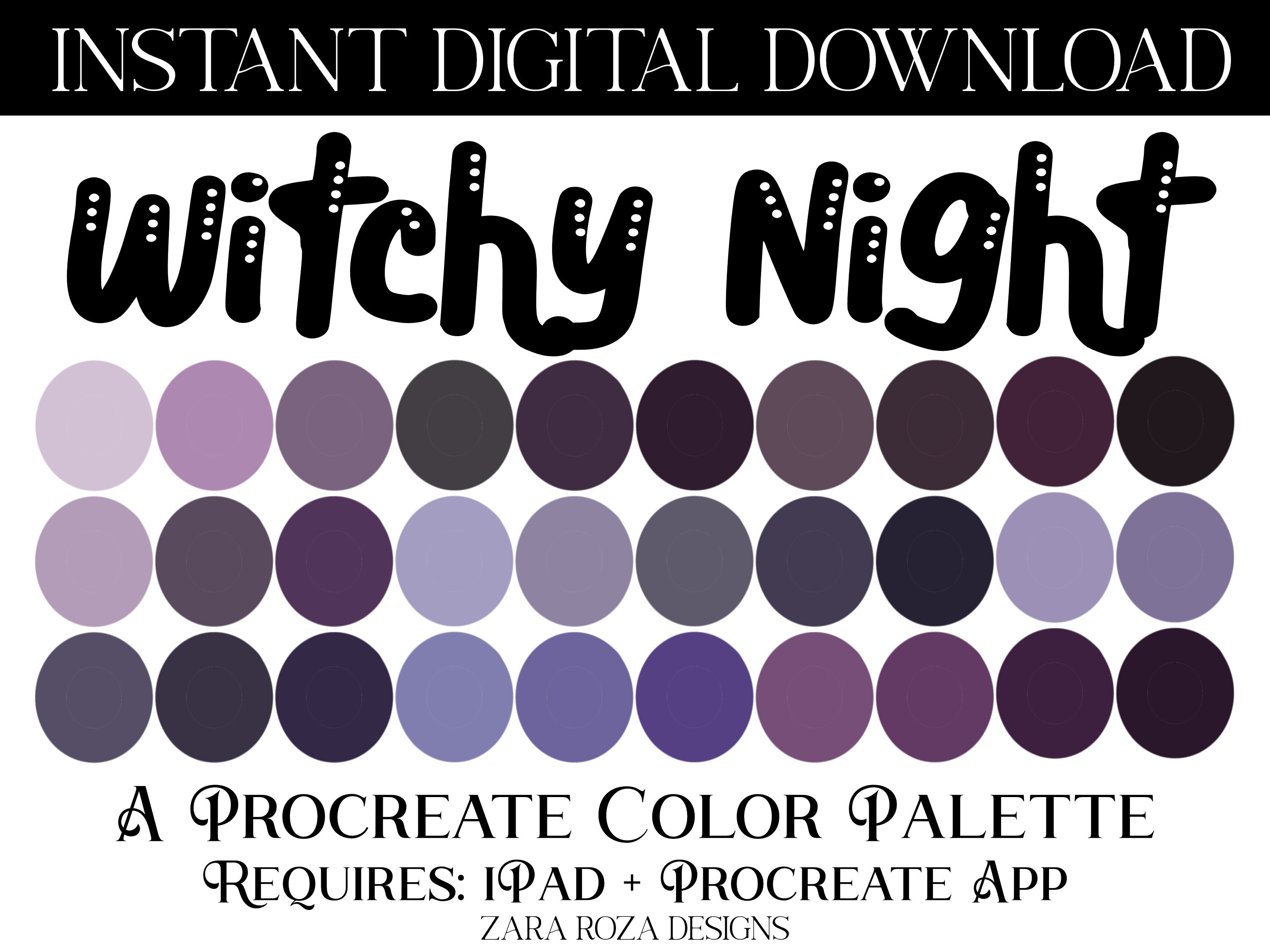 20 Procreate Color Palette Bundle Pack VOL. 21 Set Goth - Etsy Australia