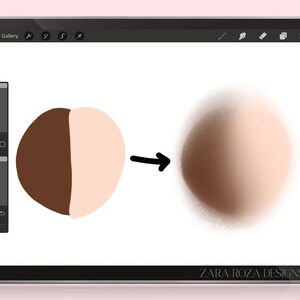 Grainy Blending Brush Set - Procreate Grain Texture Smudge Brushes for ...