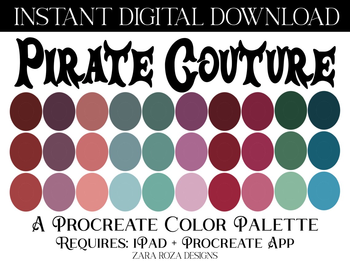 20 Procreate Color Palette Bundle Pack VOL. 21 Set Goth - Etsy Australia