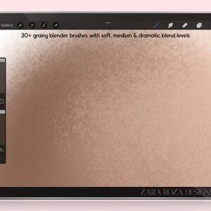 Grainy Blending Brush Set - Procreate Grain Texture Smudge Brushes for ...