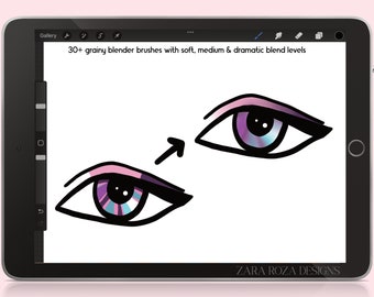 Grainy Blending Brush Set Procreate Grain Texture Smudge Brushes
