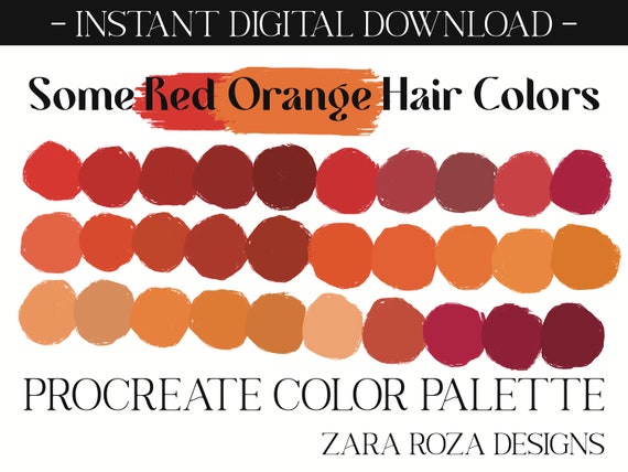 Beauty Human Hair Color Flower Color Palette  colorpaletteorg
