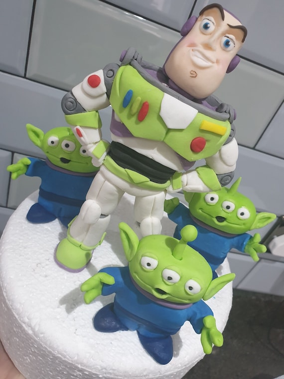 Buzz Lightyear & Aliens Cake Toppers - Etsy