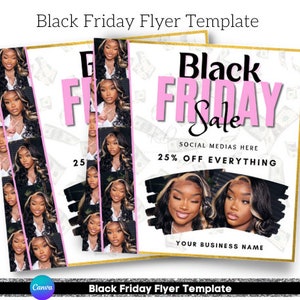 Black Friday Animated Instagram Social Media Flyer Pink and Gold