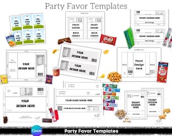 10+ Party Favor Template Canva Editable